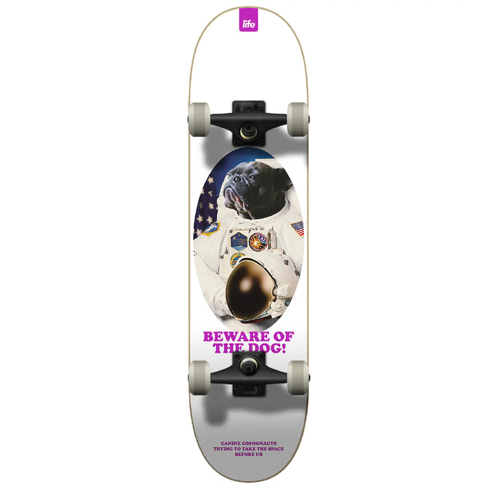 Skate Completo Life Pro Space Dog White 8.25