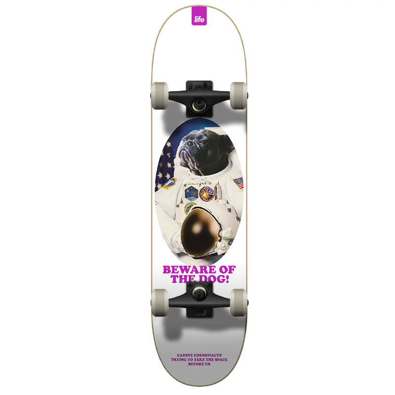 Skate Completo Life Pro Space Dog White 8.25