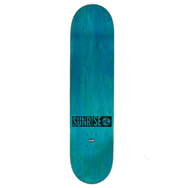 Sunrise Letras Foil Blue 8.0″ — cara superior donde va la lija